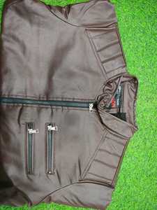 แจ็กเก็ตหนัง PU ของผู้ชายแบบคลาสสิกดีไซน์สลิมฟิตมีซิปแจ๊กเก็ตสไตล์ Moto ลำลองน้ำหนักเบาทนทานสำหรับฤดูใบไม้ร่วงและฤดูหนาว - Product Image 4