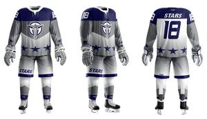Vente directe d'usine, meilleur prix, service OEM, uniforme de hockey sur glace personnalisé imprimé par sublimation - 100% polyester unisexe, séchage rapide - Product Image 3