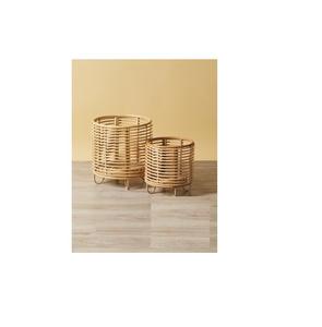 Jardinières en filet de rotin en fer faites à la main Design personnalisé Pots de fleurs d'intérieur et d'extérieur Jardinière à noyau décoratif - Product Image 1