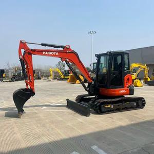 Excavadora compacta Kubota KX057-4 de 5.5 toneladas, con motor diésel, para excavación y apertura de zanjas, disponible para la venta. - Product Image 4