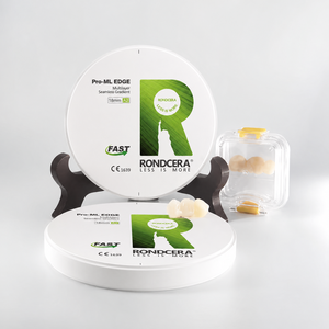 Disco de Zirconia Cerámica Multicapa Premium Rondcera Pro ML EDGE para Implantes Dentales y Puentes - Product Image 3