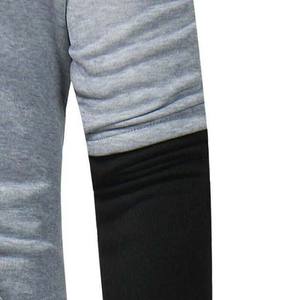Basics prix d'usine pulls à capuche pour hommes top vente de haute qualité mode bloc de couleur unie 100% coton Logo personnalisé - Product Image 2