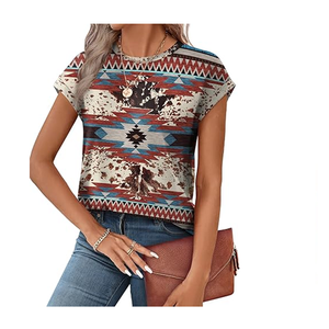 Top occidental para mujer hecho de material suave para que te sientas cómoda 100% poliéster - Product Image 5