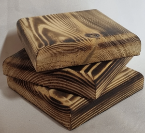 Posavasos de madera de acacia en blanco para café con logotipo personalizado, placa de madera en blanco para personalizar - Product Image 2