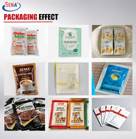 Mesin Pengemas Saus Segel Empat Sisi dari Baja Tahan Karat untuk Sachet Salad Dressing, Kecap, dan Mayonnaise