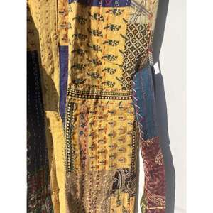 Albornoz Kantha de algodón indio Patchwork Estampado floral Kimono Robe Wrap para verano Invierno Kantha Kimono Dress - Product Image 4