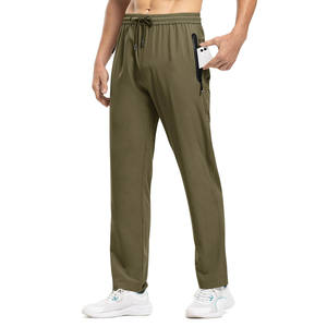 Pantalons pour hommes respirants en gros, streetwear, grande taille, logo personnalisé, pantalons pour hommes, molleton de coton, pantalons de survêtement légers - Product Image 2