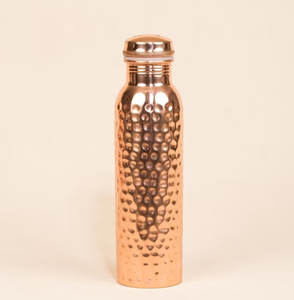 ขวดน้ำทองแดงบริสุทธิ์ดีไซน์ลายดอกไม้ไม่รั่วเหมาะสำหรับการค้าปลีกของขวัญหรือการสร้างแบรนด์องค์กร100% ขวดน้ำทองแดงอายุรเวท - Product Image 6