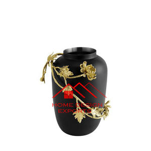 Florero de metal para decoración de hotel y hogar a precio mayorista, jarrón de metal moderno para decoración de sala de estar - Product Image 6