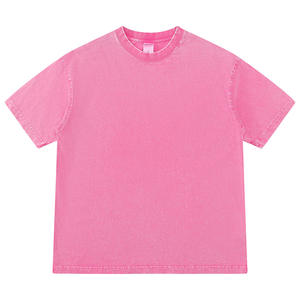 เสื้อยืดผู้ชาย Oem 200 280 290 300 Gsm ล้างสีแบบ Acid Wash สไตล์วินเทจ ทรงโอเวอร์ไซส์ พิมพ์ลาย Dtg เสื้อยืดกราฟิก เสื้อยืดสั่งทำ - Product Image 5