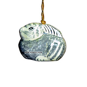 Conejo pintado a mano, adornos navideños, productos de decoración a granel, novedad - Product Image 3