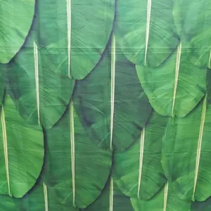 5 x 8 Feet Banana Leaf Fabric Backdrop Green Color Cloth Curtain Onam Festival Decor South Indian Party Wedding Decoration Gifts