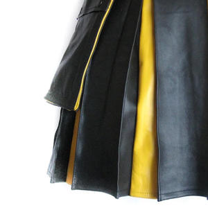 กระโปรงสั้นหนังใส่สบายและน้ำหนักเบาสำหรับผู้ชายกระโปรงสั้นแบบเป็นทางการทำจากหนังคุณภาพระดับพรีเมียมขายส่ง - Product Image 6