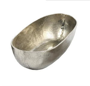Millenium Handicrafts Bol de service en aluminium poli nickel moderne de luxe durable et résistant à la chaleur pour les mariages et la maison - Product Image 1