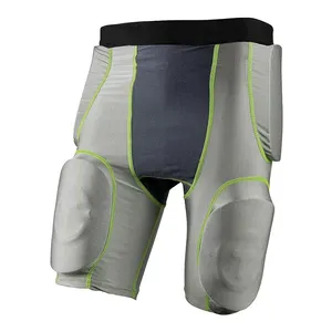 Adults Youth Plain Blank 5 Pads American Football Girdle Pant 2024 Latest Design Sportswear Football Girdle Shorts