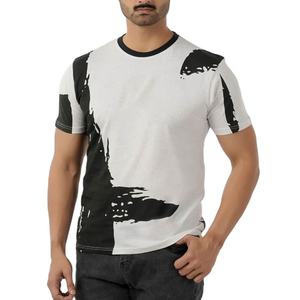 Camiseta de punto grueso con diseño estampado, ropa informal de corte regular, ropa de moda, ropa de playa de gran venta, camiseta para hombre - Product Image 1