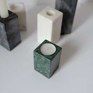Porte-bougie chauffe-plat en marbre naturel de luxe, artisanal et haut de gamme |   Forme de logo personnalisée |   Accessoires de décoration intérieure, cadeaux en gros, spa, hôtel - Product Image 1