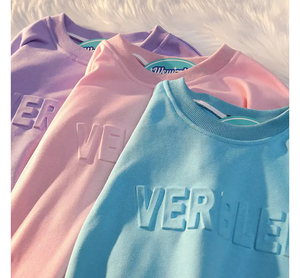 Sudaderas con Cuello Redondo y Diseño Personalizado en 3D para Mujer, Corte Regular de Invierno, 340g, Estampado Puff con Logotipo Bordado - Product Image 6