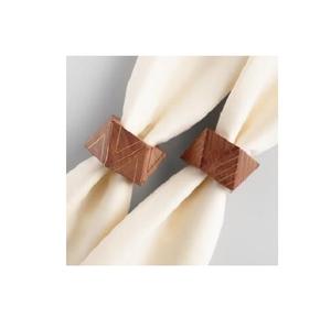 Ensemble de porte-serviettes en bois massif de qualité supérieure pour tables à manger élégantes, mariages, dîners festifs, fêtes, hôtels, restaurants et cafés - Product Image 6