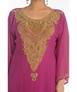 Vestido caftán árabe moderno para mujer vestido de novia - Product Image 4