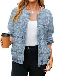 Veste en jean de qualité supérieure, décontractée, pour femmes, vêtement d'extérieur d'automne, veste en jean pour femmes - Product Image 2