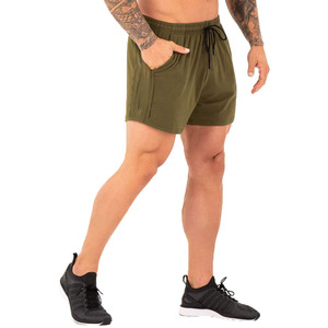 Pantalones cortos deportivos informales de entrenamiento para hombre, ropa deportiva de verano personalizada de algodón de alta calidad - Product Image 3