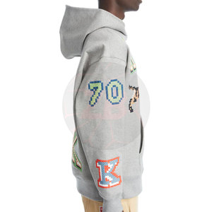 Sudaderas con capucha bordadas para hombre de etiqueta privada Nueva llegada Colección de invierno Venta caliente con MOQ bajo directamente de New Stock - Product Image 3