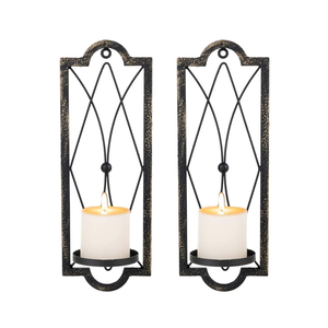 Metal Candle Holder Heart Shape Crafts Excellent Quality metal tealight candle stand wall hanging crafts hot sale - Product Image 3