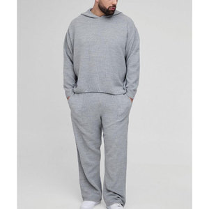 Conjunto Deportivo de 2 Piezas para Hombre, Chaqueta y Pantalón de Felpa de Algodón con Logotipo Personalizado 2026, Venta al Por Mayor - Product Image 1