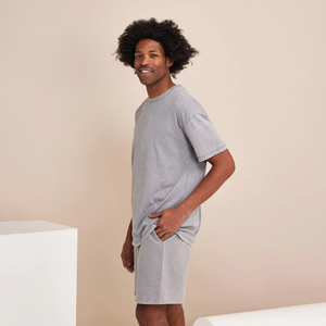 Unisex Acid Washed <b>Tie</b>-Dye Printed Cotton T-Shirt Shorts Combo Oversized O-Neck Leisure Style Quick Dry Heavyweight <b>Knitted</b> 100% - Product Image 3