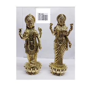 Thủ công truyền thống phong cách đồng bộ của Chúa tể <span class=keywords><strong>vishnu</strong></span> và nữ thần laxmi thủ công kim loại - Product Image 6