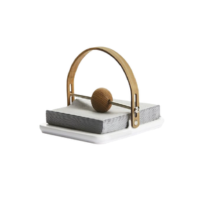 Porte-serviettes en fonte d'aluminium avec finition dorée Parfait pour la maison et les ustensiles de cuisine Accessoire de table Article d'ustensiles de cuisine - Product Image 5