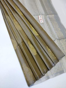 ส่าหรีไหม kanchivaram pethani นุ่มบริสุทธิ์สำหรับสวมใส่งานปาร์ตี้ - Product Image 4