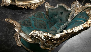 ชุดโซฟาหลักในห้องนั่งเล่น, หรูหราหรูหราเฟอร์นิเจอร์ไม้สักแกะสลักด้วยมือสำหรับเฟอร์นิเจอร์ในร่ม - Product Image 4