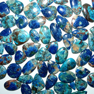 พลอย Azurite ธรรมชาติอัญมณีทรงหลวมอัญมณีทรงหลวมแบบธรรมชาติสำหรับการทำเครื่องประดับ - Product Image 6