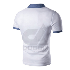 Polos grande taille pour hommes Vente en gros 100% coton Polos en polyester pour hommes Polos à manches courtes Ringer T-Shirt - Product Image 2