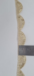 Hecho a mano 9 Mtr tejido brillante encaje lujo bordado estilo tradicional para Boutique Sari Kurti vestido diseño bolsa decoración carrete - Product Image 3