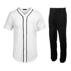 Uniformes de béisbol de etiqueta privada para hombres y hechos en Pakistán Venta al por mayor Bordado Impreso Jerseys Pantalones Uniforme de béisbol - Product Image 1