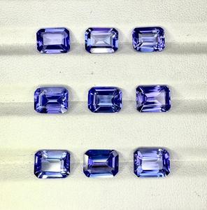 VVS Grado Natural Tanzanita AAA Cuarzo 7x5mm Octágono Corte Esmeralda Suelto Facetado Tanzanita Azul Piedras Preciosas Lote 7x5mm Piedras - Product Image 4