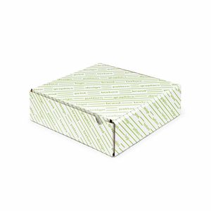 กล่องเค้กลูกฟูกใส 25x25x6 ซม. - บรรจุภัณฑ์ของขวัญแบบกำหนดเองสำหรับคุกกี้ - Product Image 1