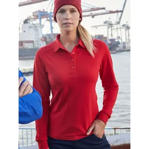 Polo à manches longues personnalisable – Catégorie de produits promotionnels pour le merchandising - Product Image 1