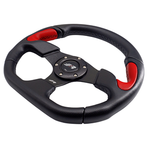 Volante sportivo X2 Poly - Pelle Rossa - Product Image 2