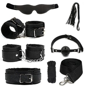 Set de Juguetes Sexuales de Bondage con Traje de Restricción, Pinzas para Pezones, Antifaz, Mordaza de Bola y Esposas - Product Image 3