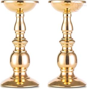 Porte-bougie en métal design, couleur personnalisée pour la décoration de la maison, style art moderne, décoration de table pour salon, chambre à coucher, intérieur - Product Image 1