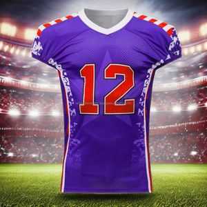 Uniforme de football américain personnalisé de qualité unique en gros, haut antibactérien respirant à séchage rapide par sublimation, nouveau style - Product Image 1
