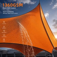 Bâche en PVC laqué PVDF 1360 g/m² auto-nettoyante, tissu durable et écologique pour applications industrielles extérieures