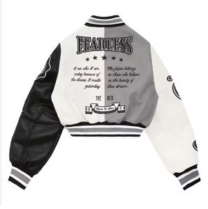 Veste universitaire de luxe d'hiver personnalisée pour femmes broderie en chenille Letterman laine universitaire élégant respirant tissé Jacects - Product Image 5