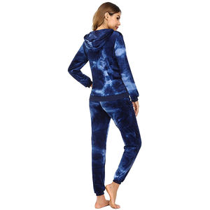 Chándal para correr unisex, chándal con logotipo personalizado, conjunto de dos piezas de algodón en blanco para invierno, chándal con capucha para mujer, venta al por mayor sólida - Product Image 3