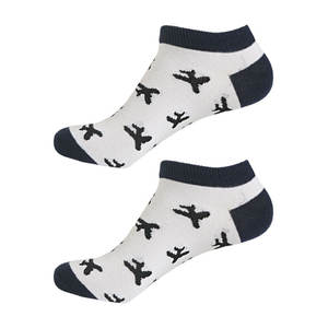 Calcetines tobilleros cortos de algodón para hombre y mujer, Calcetines Bajos Acolchados transpirables con ventilación en blanco y negro al por mayor de fábrica - Product Image 3