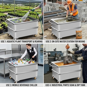 Serbatoio d'Acqua Portatile <span class=keywords><strong>in</strong></span> <span class=keywords><strong>Acciaio</strong></span> Inossidabile, Contenitore Mobile per Acqua per Agricoltura - Product Image 4